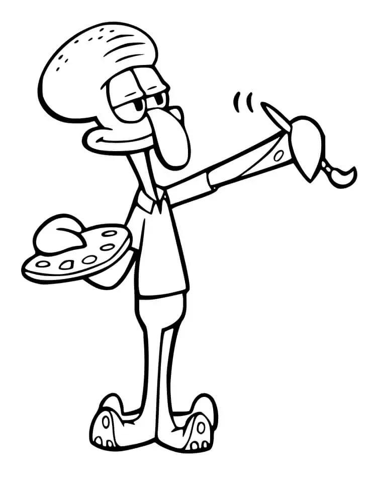 Calamardo Para Colorear 7