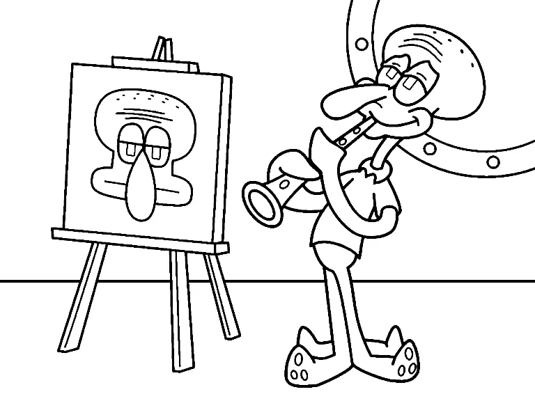 Calamardo Para Colorear 9