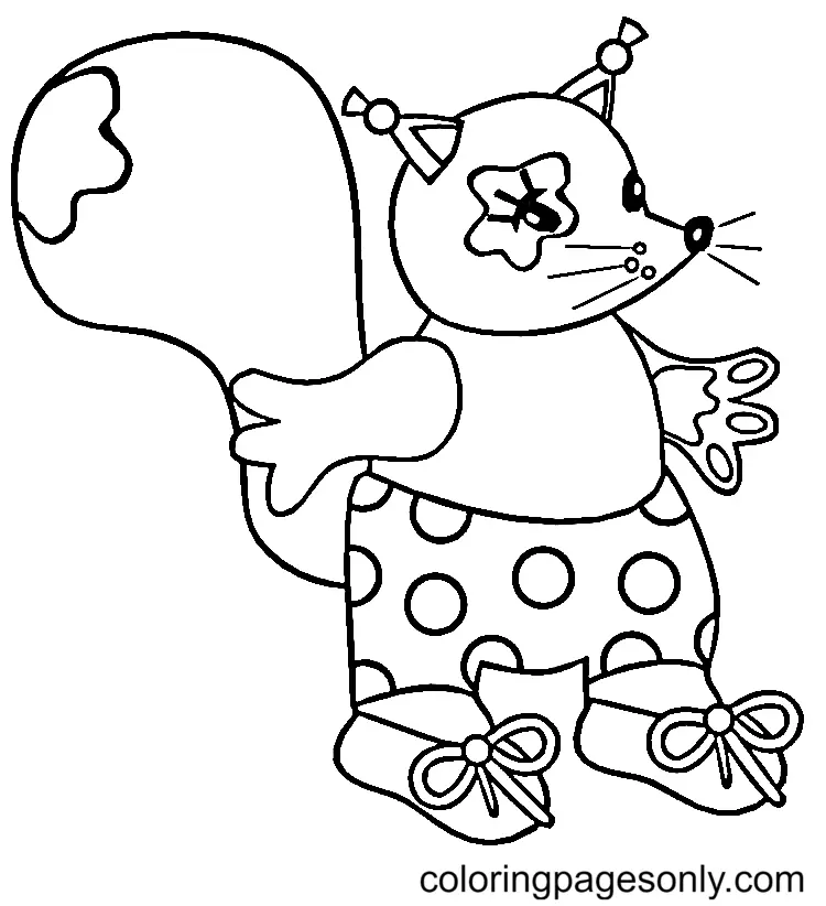 Squirrel Coloring Pages 109