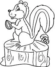 Squirrel Coloring Pages 51