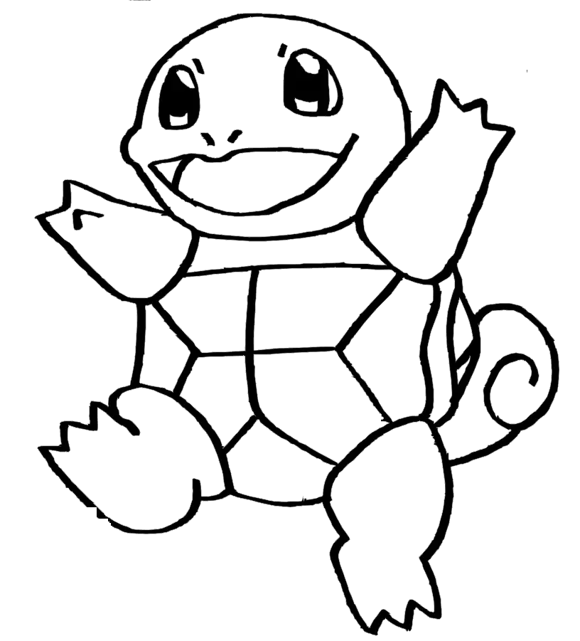 Squirtle Ausmalbilder 1