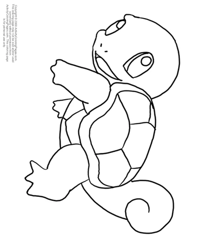 Squirtle Ausmalbilder 2