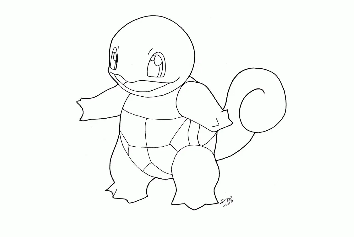 Squirtle Ausmalbilder 23