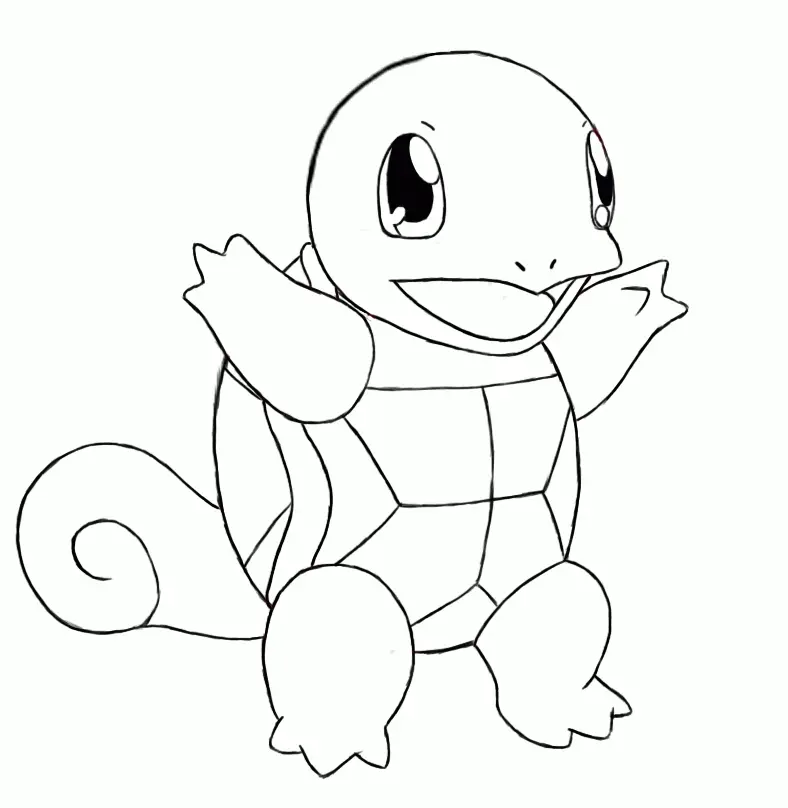 Squirtle Ausmalbilder 4
