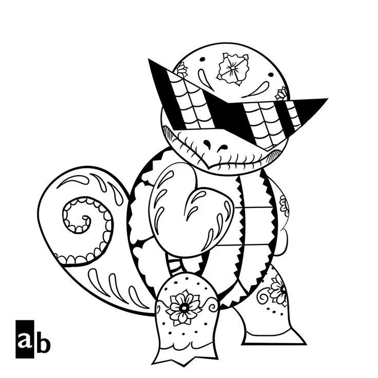 Squirtle Ausmalbilder 42