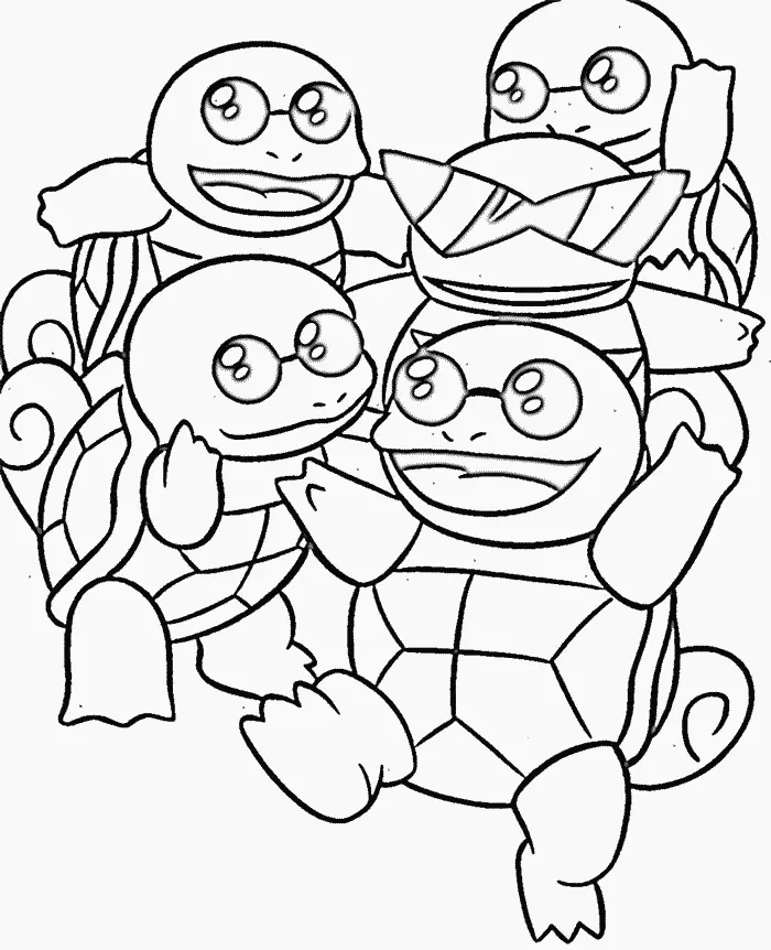 Squirtle Ausmalbilder 7