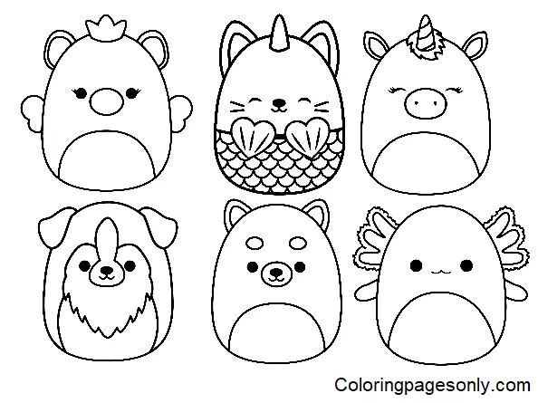 Desenhos de Squishmallow Para Colorir 31