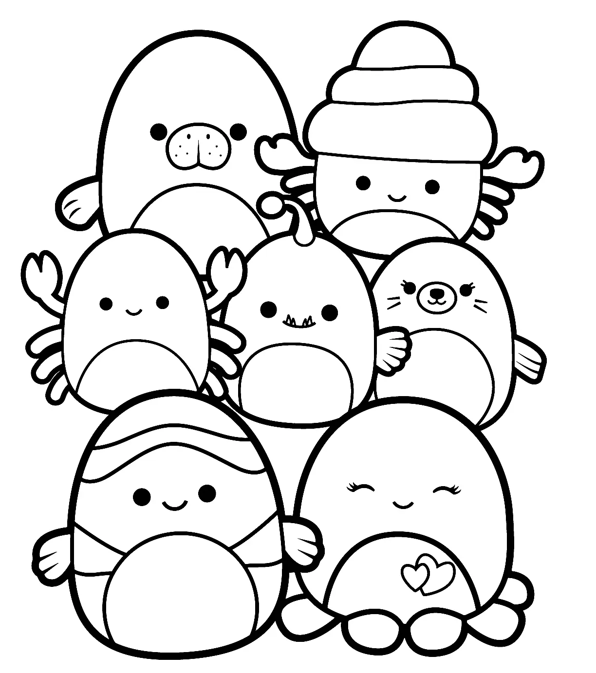 Desenhos de Squishmallow Para Colorir 48
