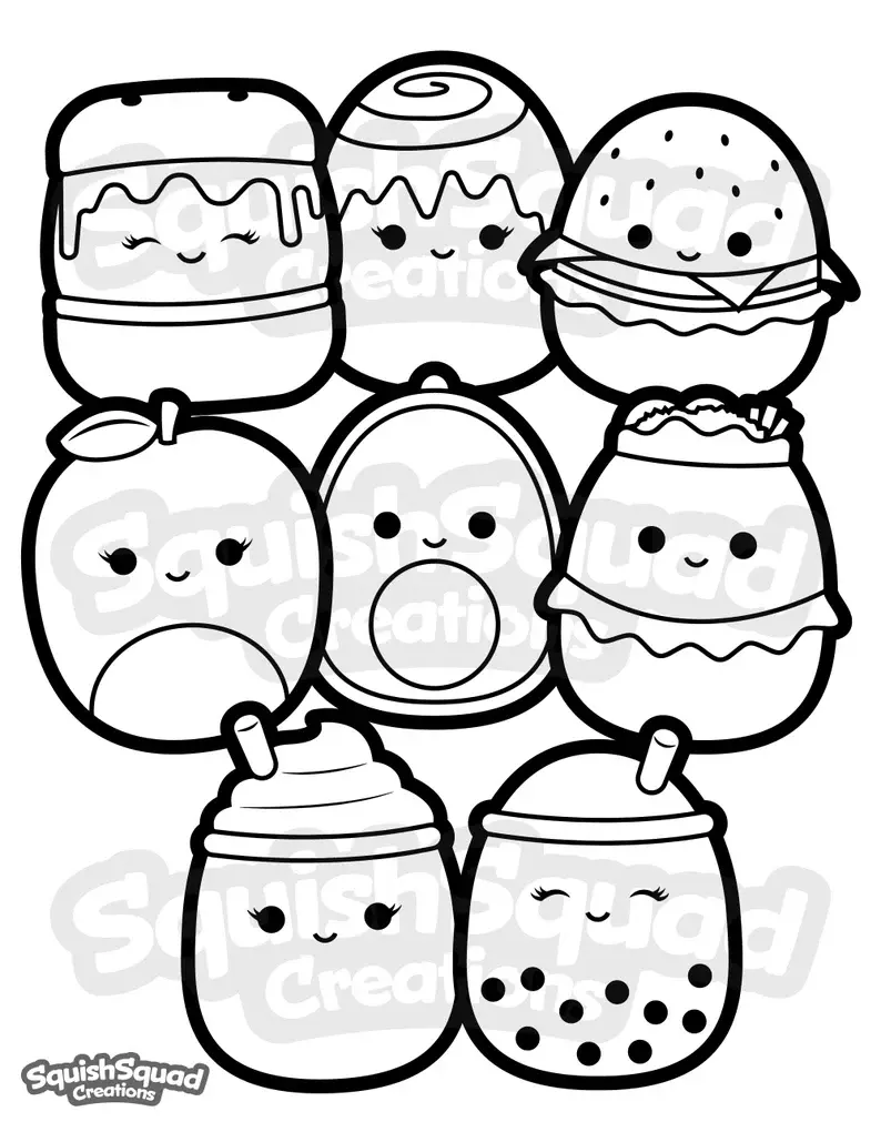 Desenhos de Squishmallow Para Colorir 51