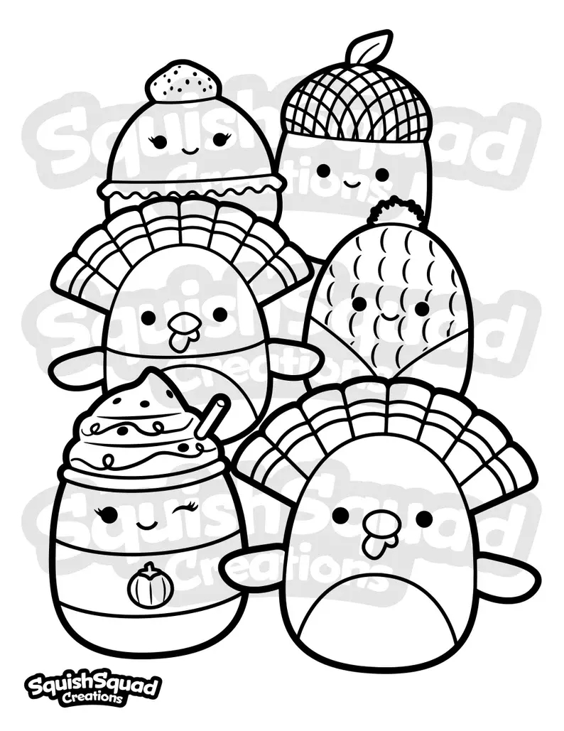 Desenhos de Squishmallow Para Colorir 56