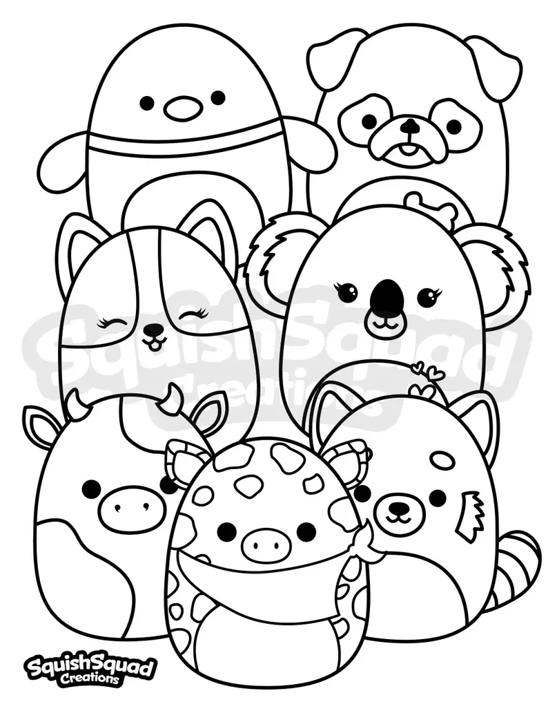 Desenhos de Squishmallow Para Colorir 62