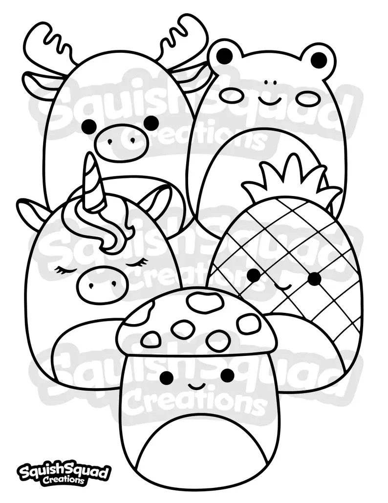 Desenhos de Squishmallow Para Colorir 63