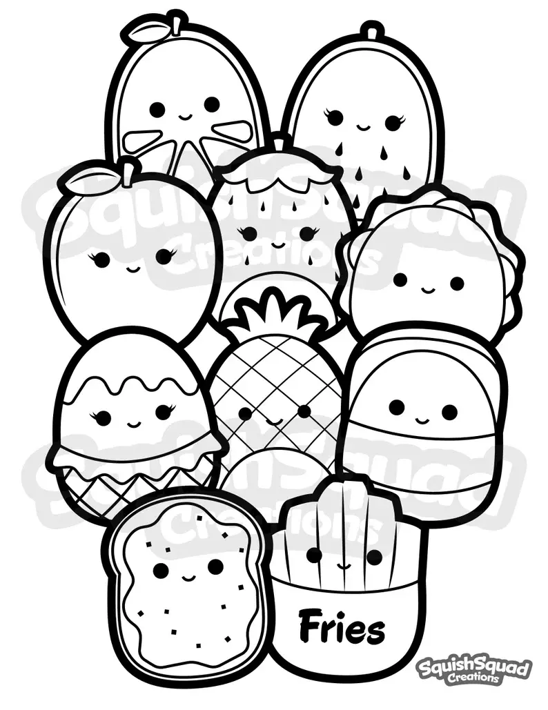 Desenhos de Squishmallow Para Colorir 65