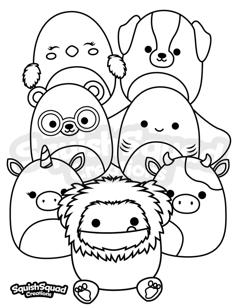 Desenhos de Squishmallow Para Colorir 68