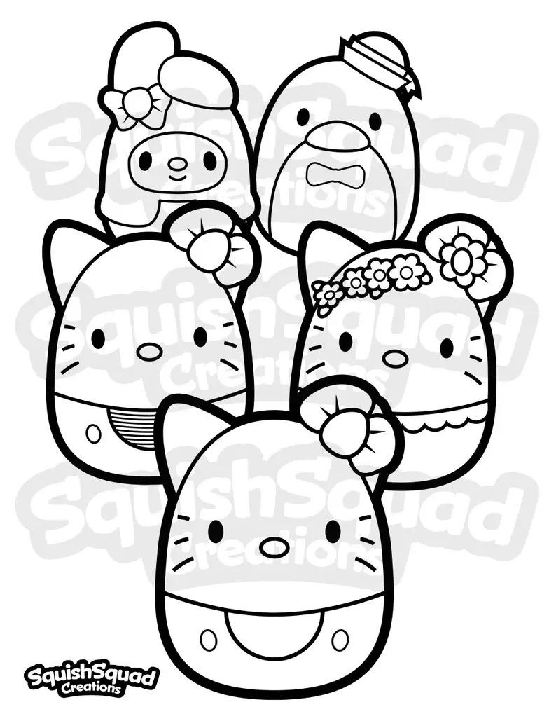 Desenhos de Squishmallow Para Colorir 72