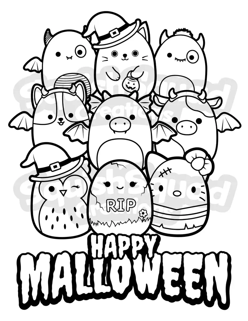 Desenhos de Squishmallow Para Colorir 75