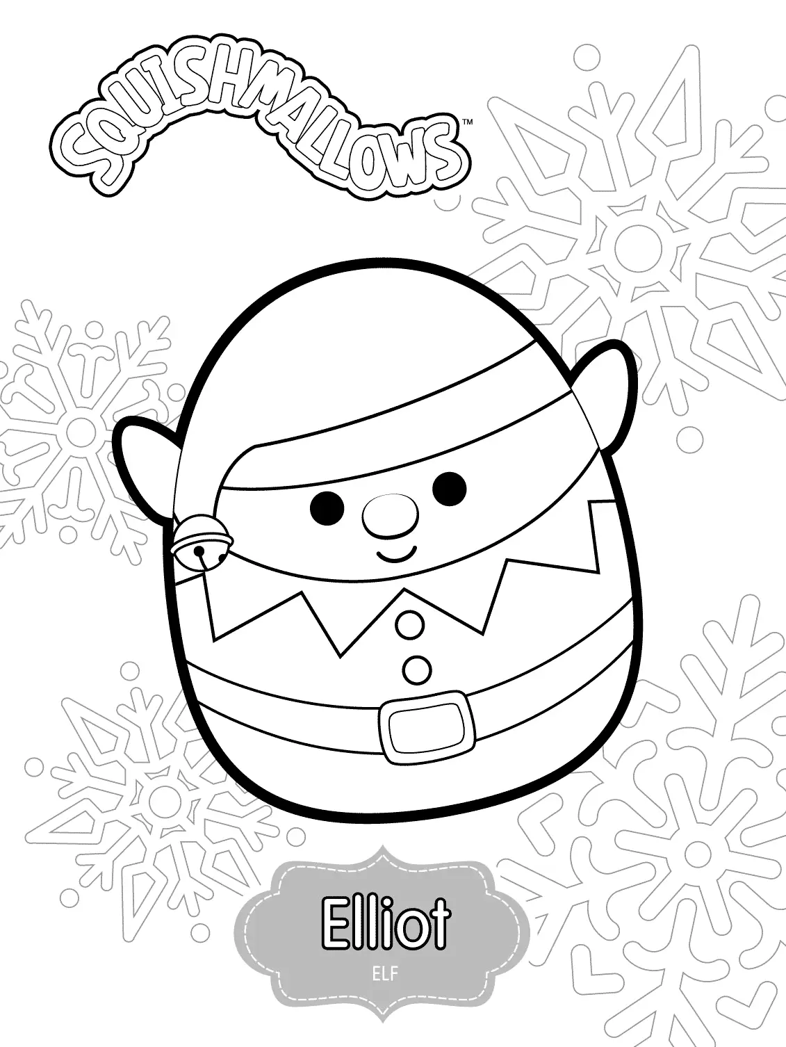 Desenhos de Squishmallow Para Colorir 79