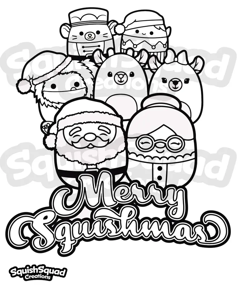 Desenhos de Squishmallow Para Colorir 82
