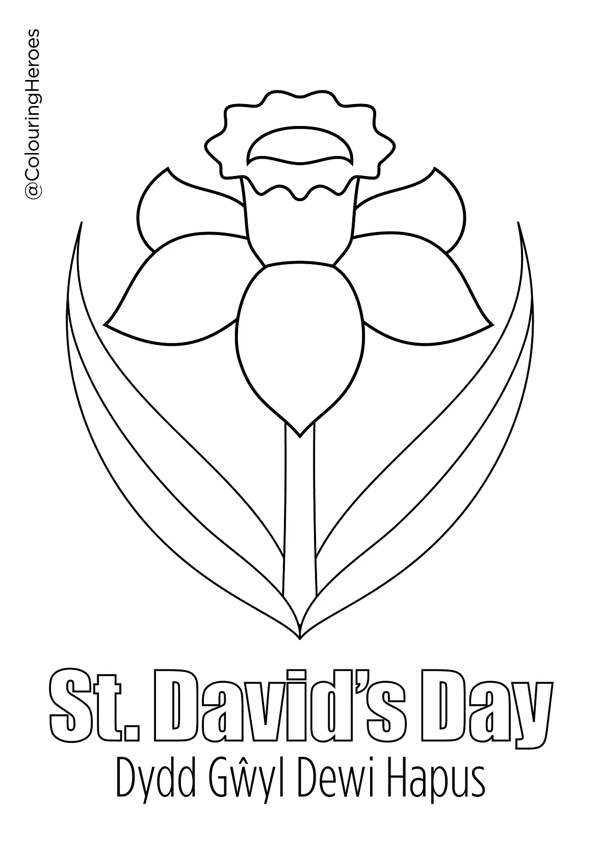 Del Dia De San David Para Colorear 3