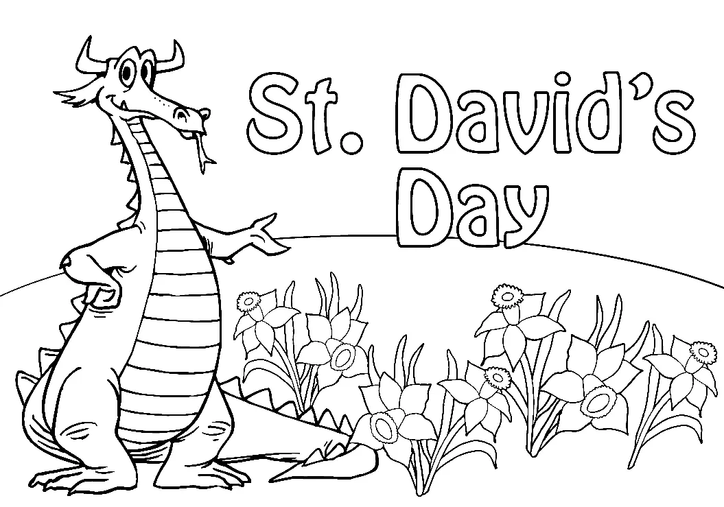 Del Dia De San David Para Colorear 7