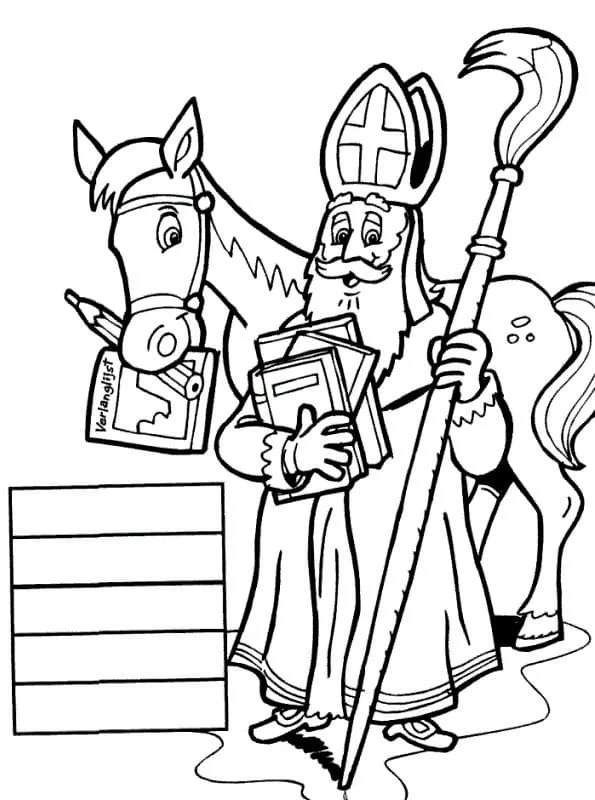 San Nicolas Para Colorear 12