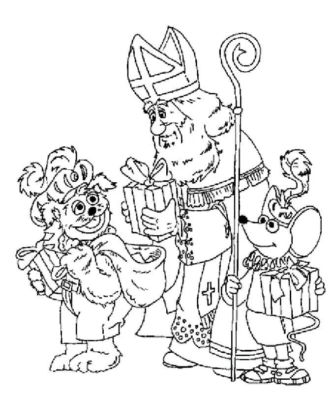 San Nicolas Para Colorear 16