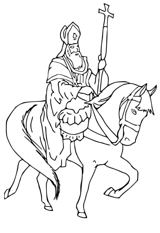 San Nicolas Para Colorear 17