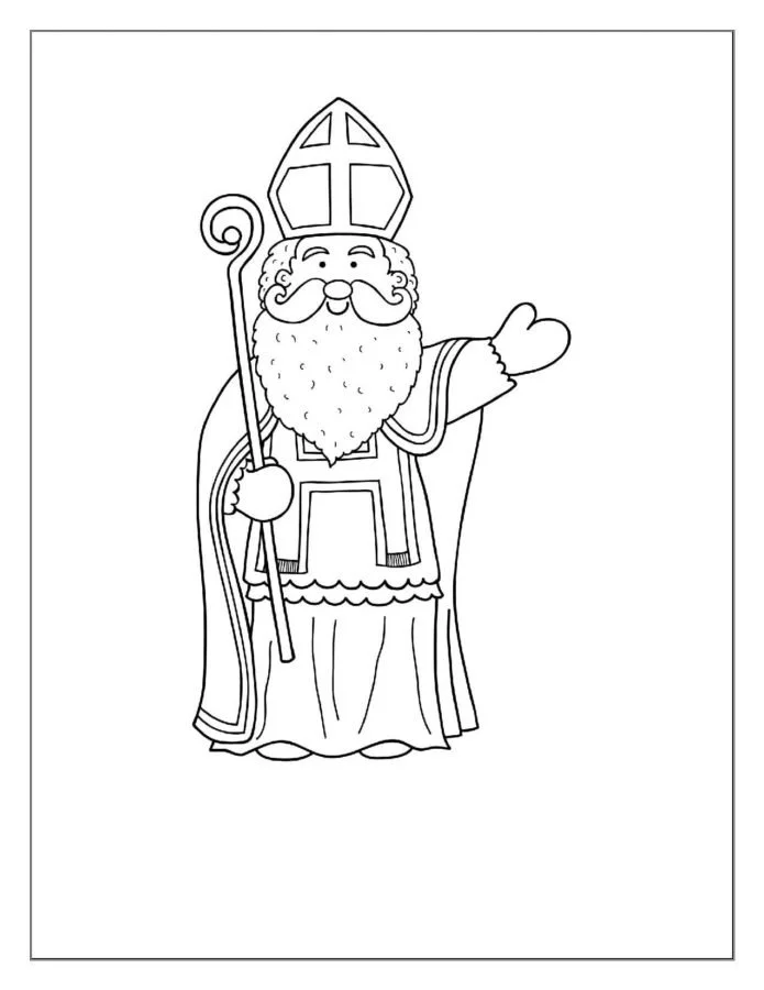 San Nicolas Para Colorear 19