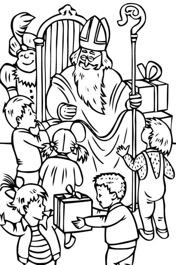 San Nicolas Para Colorear 61