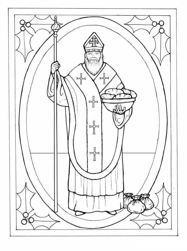 San Nicolas Para Colorear 97