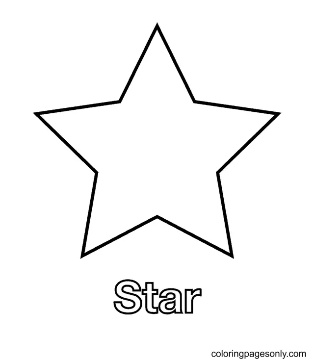 Stern Ausmalbilder 7