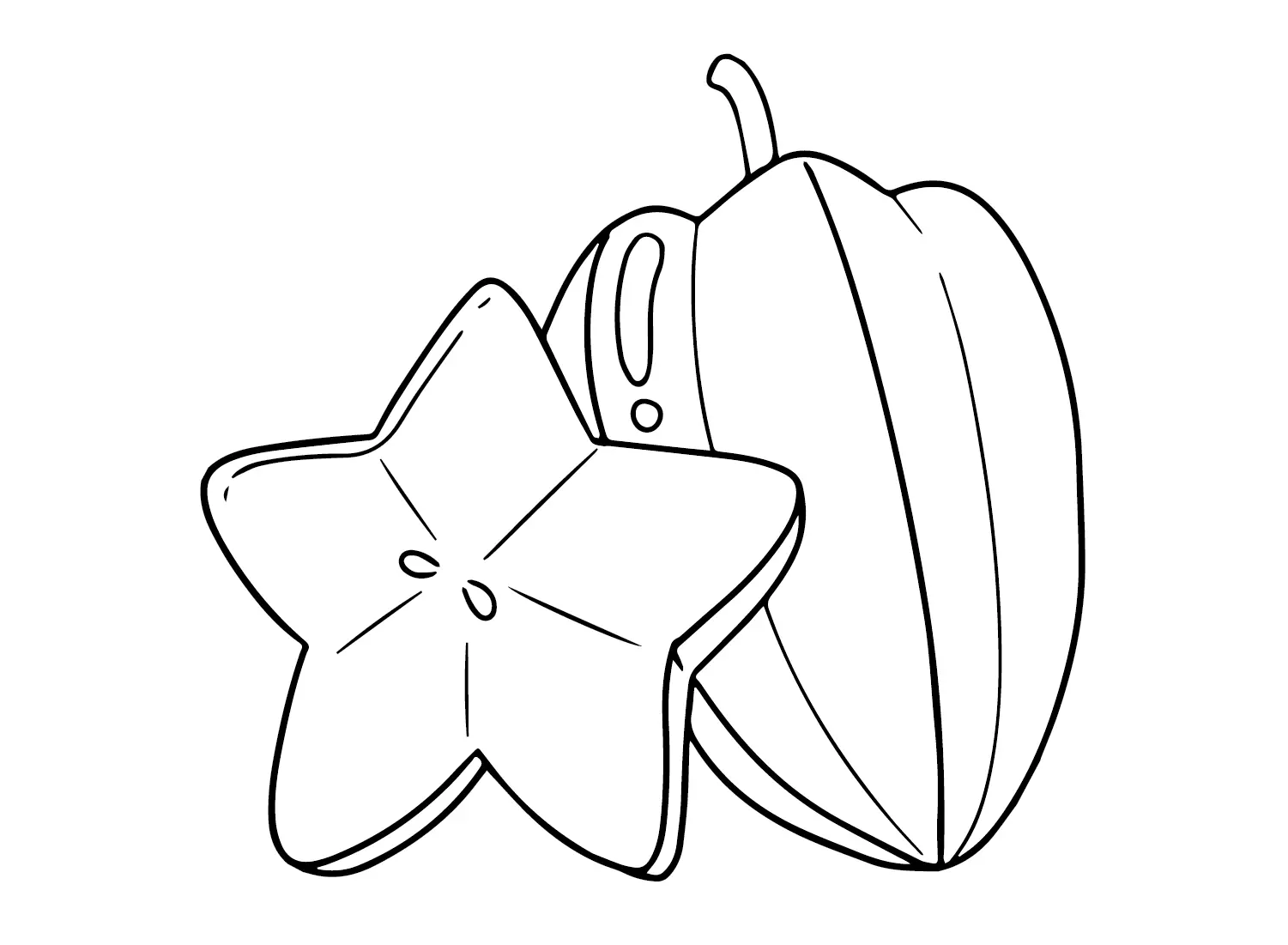 Desenhos de Carambola Para Colorir 10