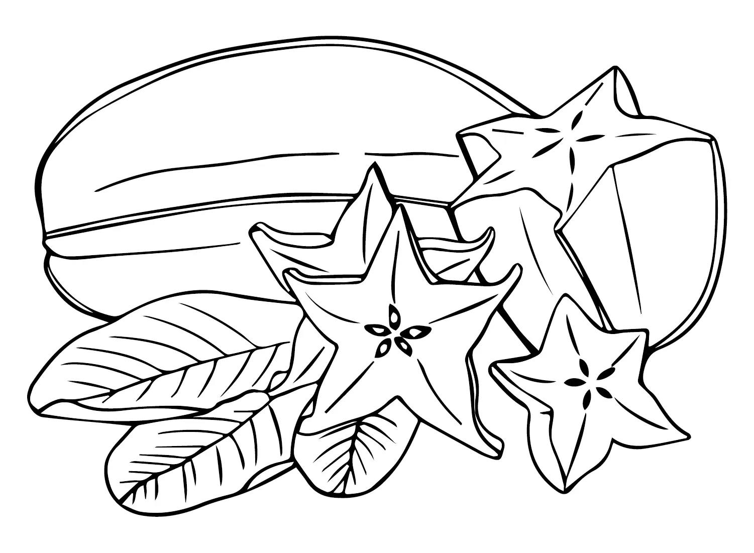 Desenhos de Carambola Para Colorir 11