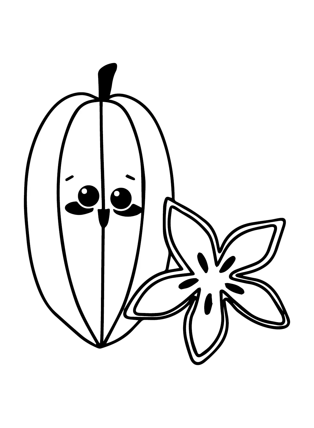 Desenhos de Carambola Para Colorir 12