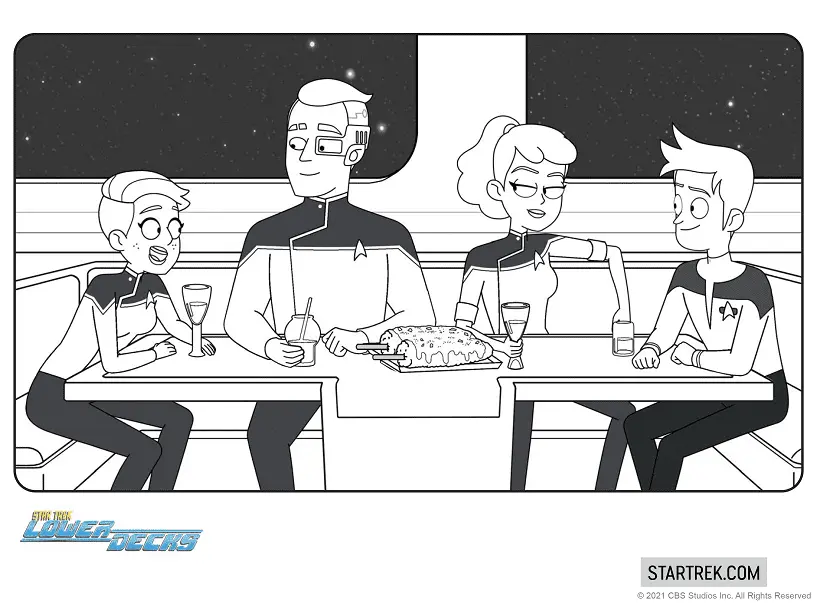 Star Trek Lower Decks Coloring Pages 13