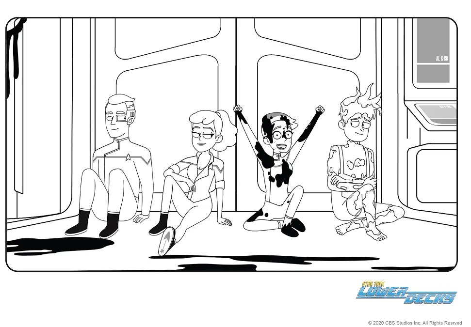Star Trek Lower Decks Coloring Pages 15