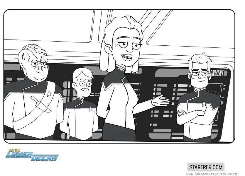 Star Trek Lower Decks Coloring Pages 21