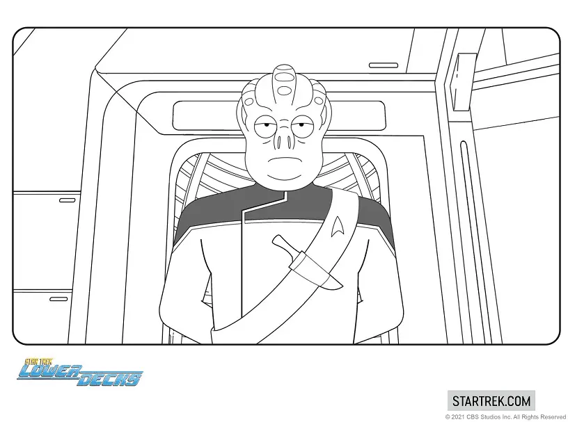Star Trek Lower Decks Coloring Pages 22