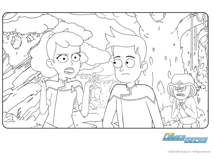 Star Trek Lower Decks Coloring Pages 4