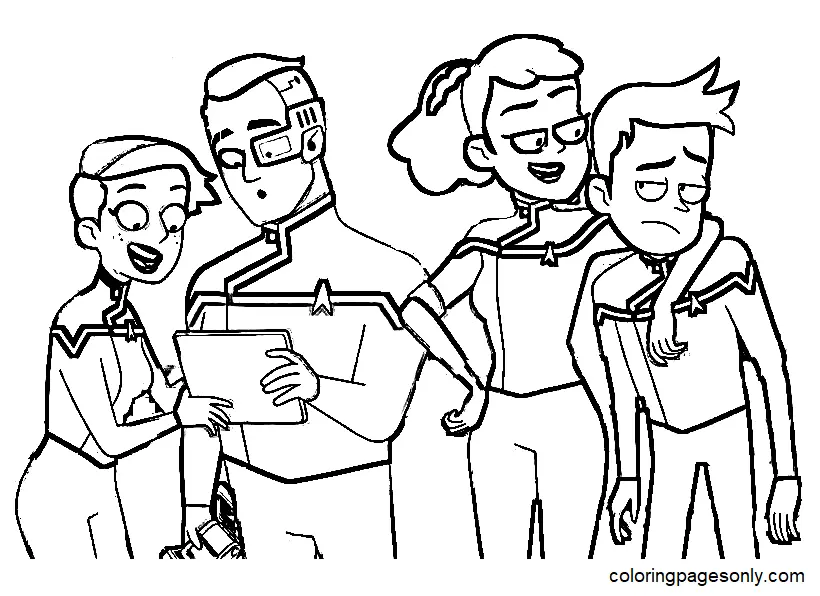 Star Trek Lower Decks Coloring Pages 6