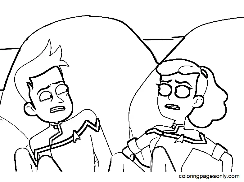 Star Trek Lower Decks Coloring Pages 7