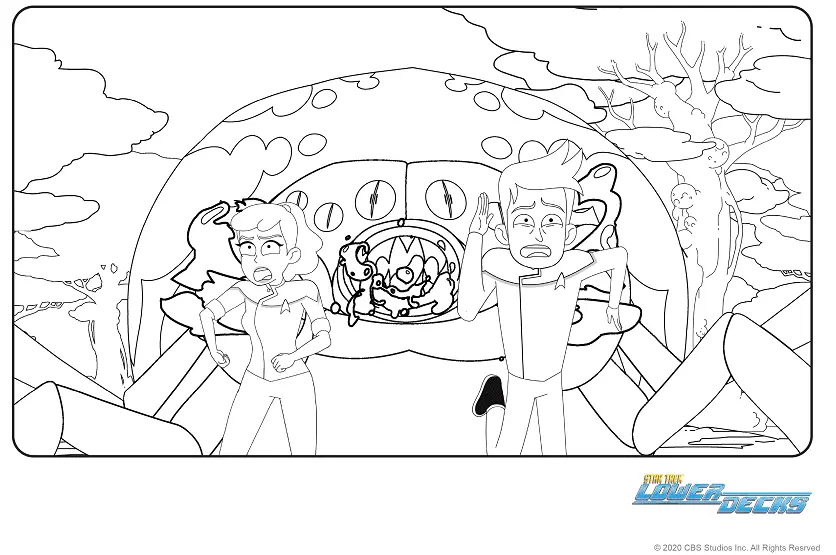 Star Trek Lower Decks Coloring Pages 8