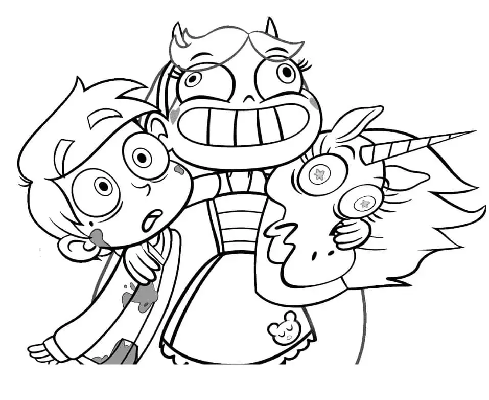 Star vs the Forces of Evil Coloring Pages 11
