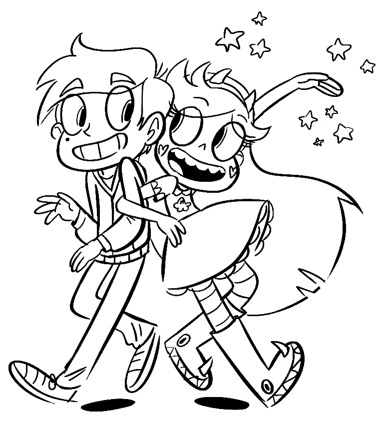 Star vs the Forces of Evil Coloring Pages 4