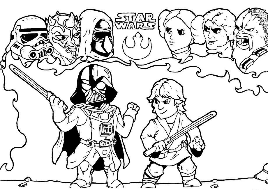 Personajes Star Wars Para Colorear 10