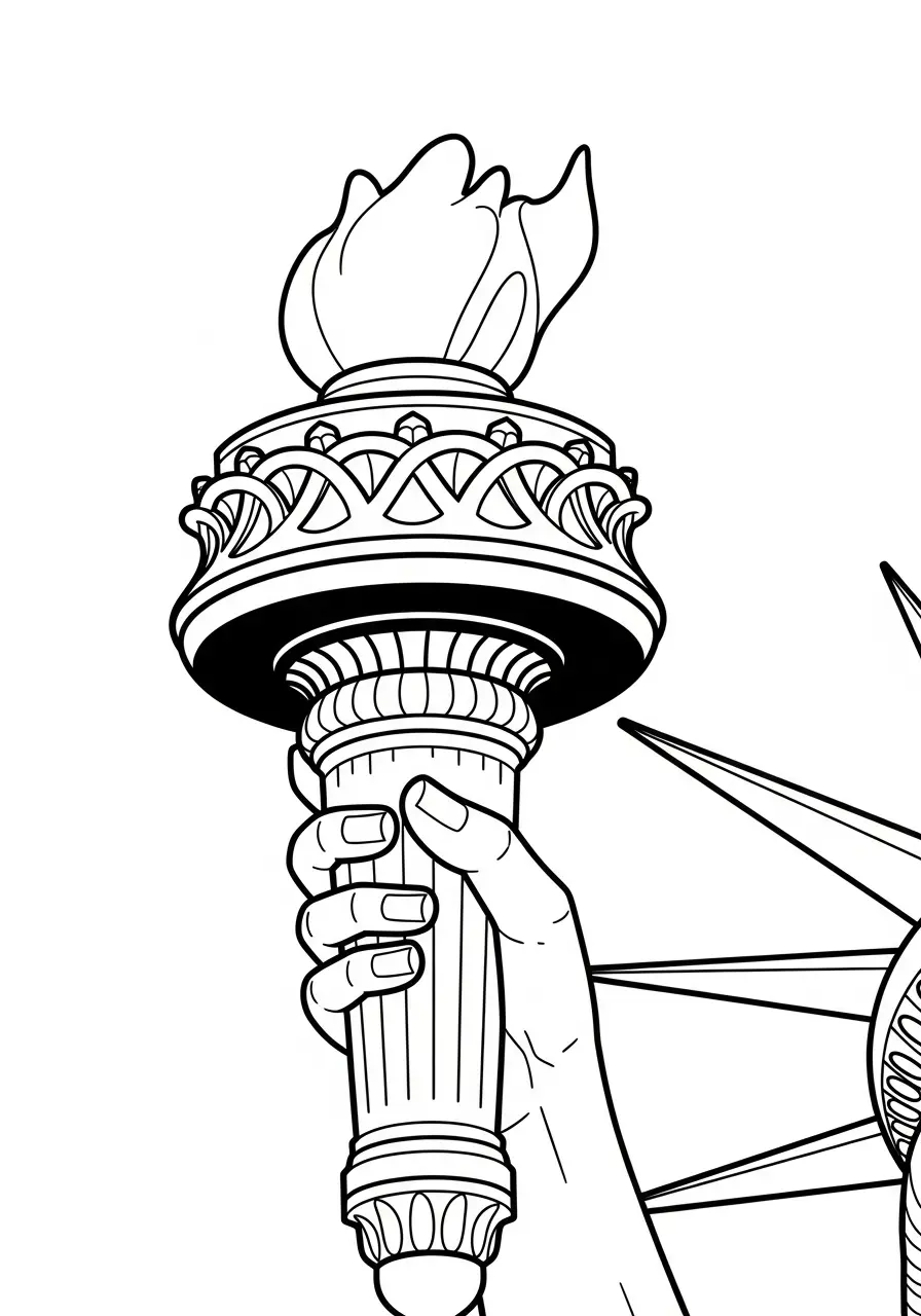 Estatua da Liberdade Para Colorir 2