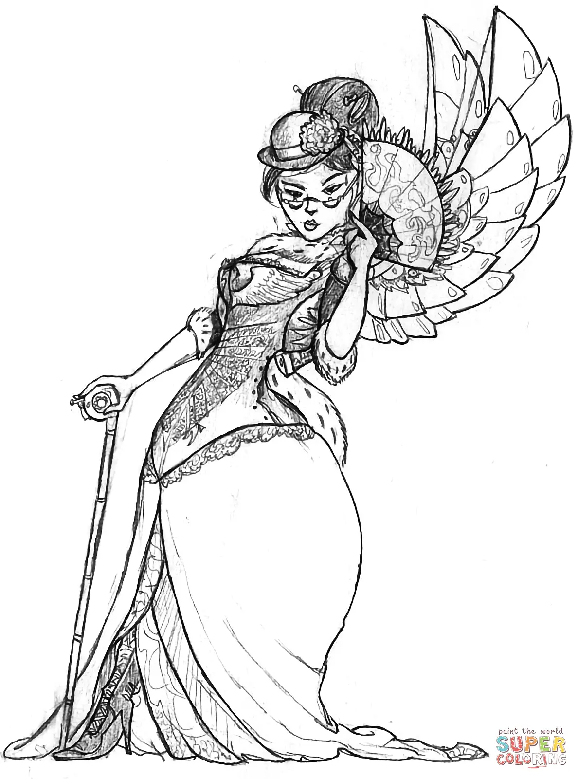 Steampunk Para Colorir 5