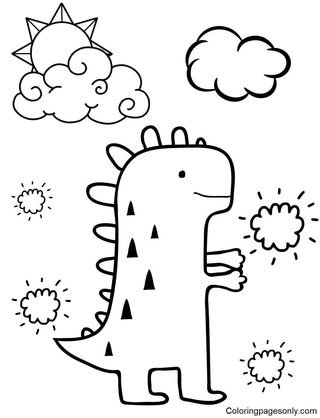 Estegosaurio Para Colorear