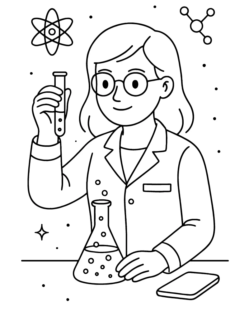 STEM Ausmalbilder