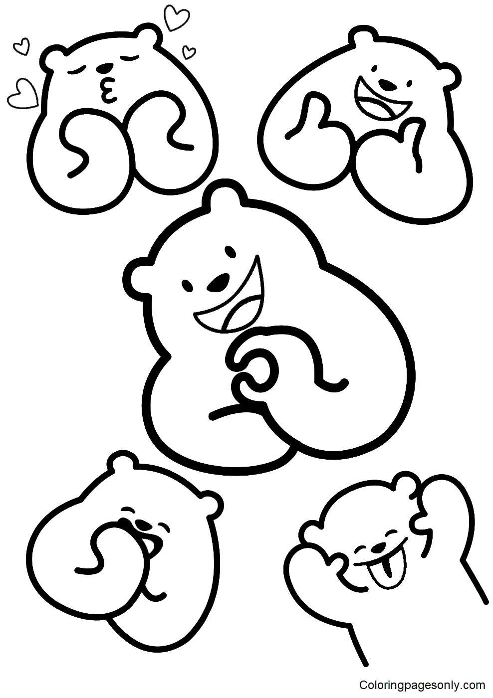 Desenhos de Stickers Para Colorir 23